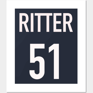 Ritter Jersey (White Text) Posters and Art